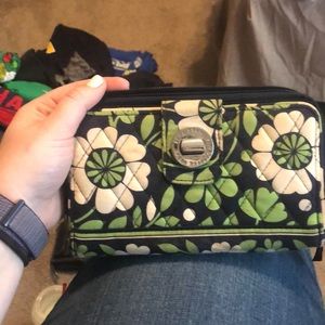 Green and blue Vera Bradley wallet